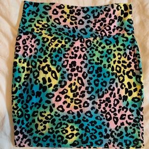 Charlotte Russe Mini Skirt (multi color)